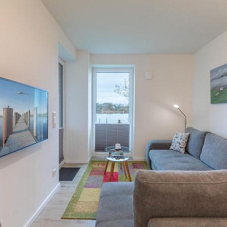Ferienwohnung "Halligstork" Direkt Am Nordseedeich Mit Blick Auf Den See Nordstrand Exterior foto